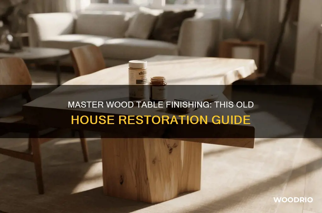 how to finish a wood table this old house