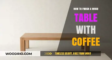 Perfectly Finish Your Wood Table with Coffee: A Step-by-Step Guide