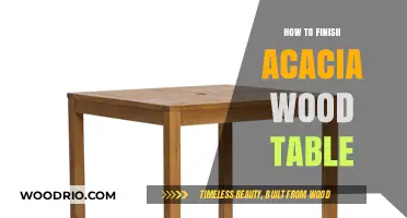 Mastering the Art of Finishing Your Acacia Wood Table