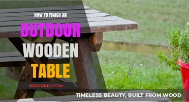 Mastering the Art of Finishing Your Outdoor Wooden Table
