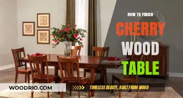 Mastering the Art of Finishing a Cherry Wood Table