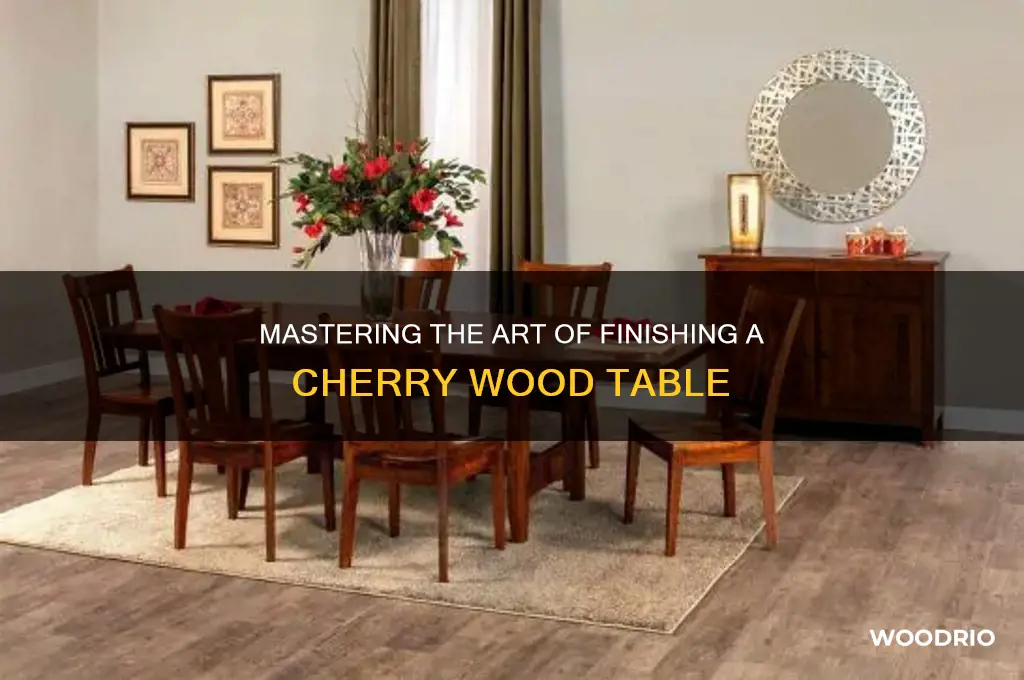 how to finish cherry wood table