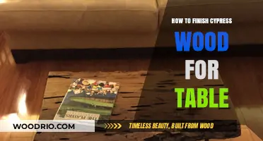 Perfectly Finish Cypress Wood Tables: Easy Steps for a Stunning Look