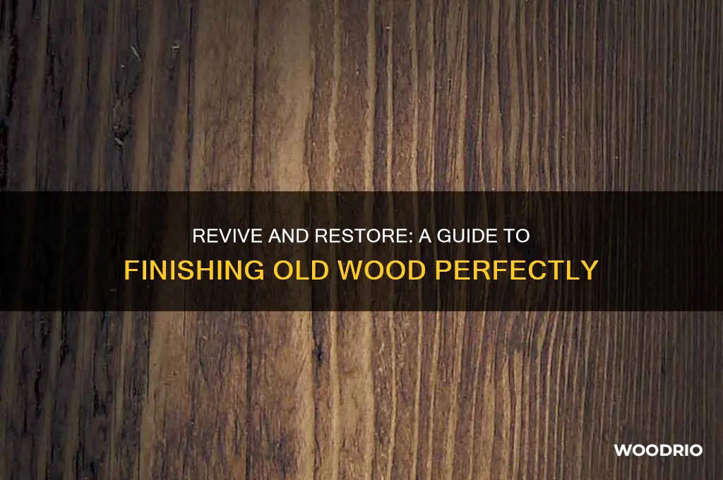 how to finish old wood