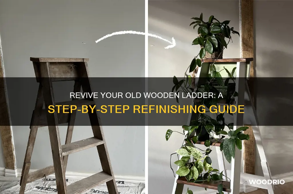 how to finish old wooden ladder