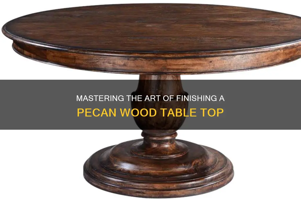 how to finish pecan wood table top