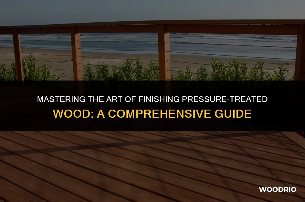 how to finish pressure treated wood