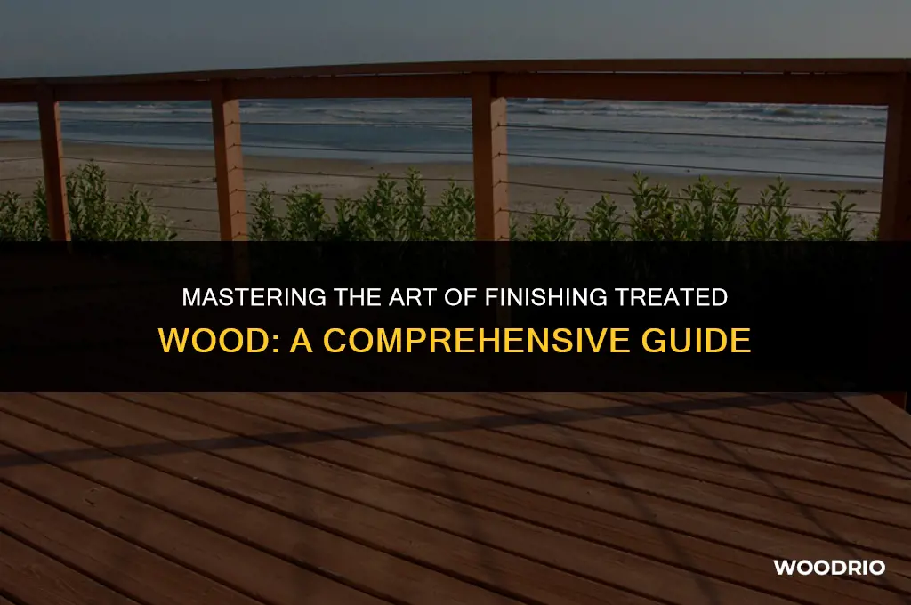 how to finish treated wood