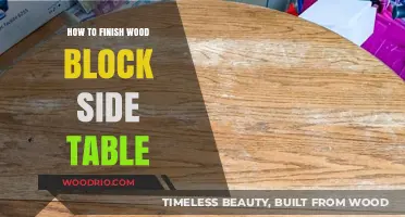 Crafting a Smooth Finish: Wood Block Side Table Refinishing Guide
