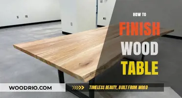 Mastering Wood Finishing: A Step-by-Step Guide to Perfect Table Surfaces