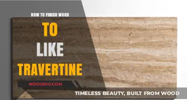 Transforming Wood: Achieving a Travertine-Inspired Finish