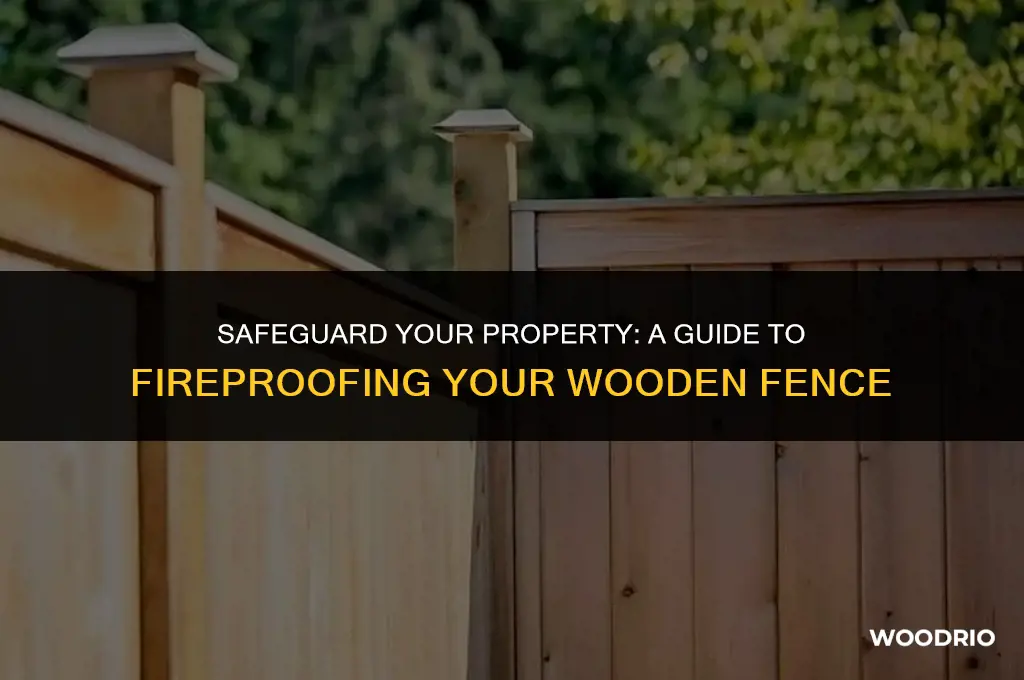 how to fireproof a wood fence