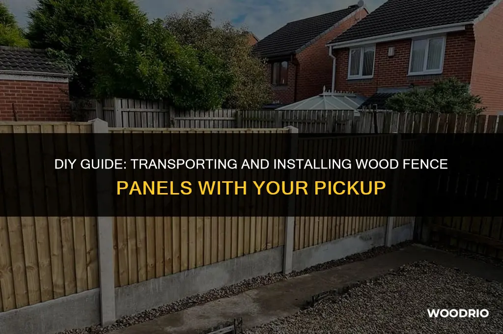 how to fit wood fence panel in pickup