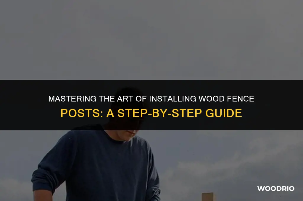 how to fit wood fence posts