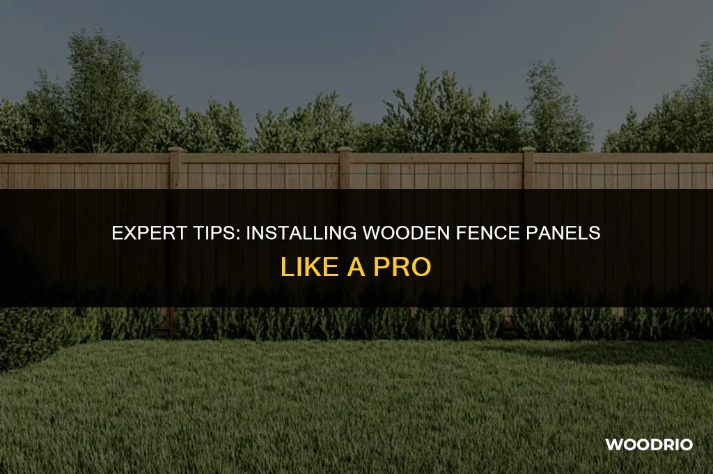how to fit wooden fence panels