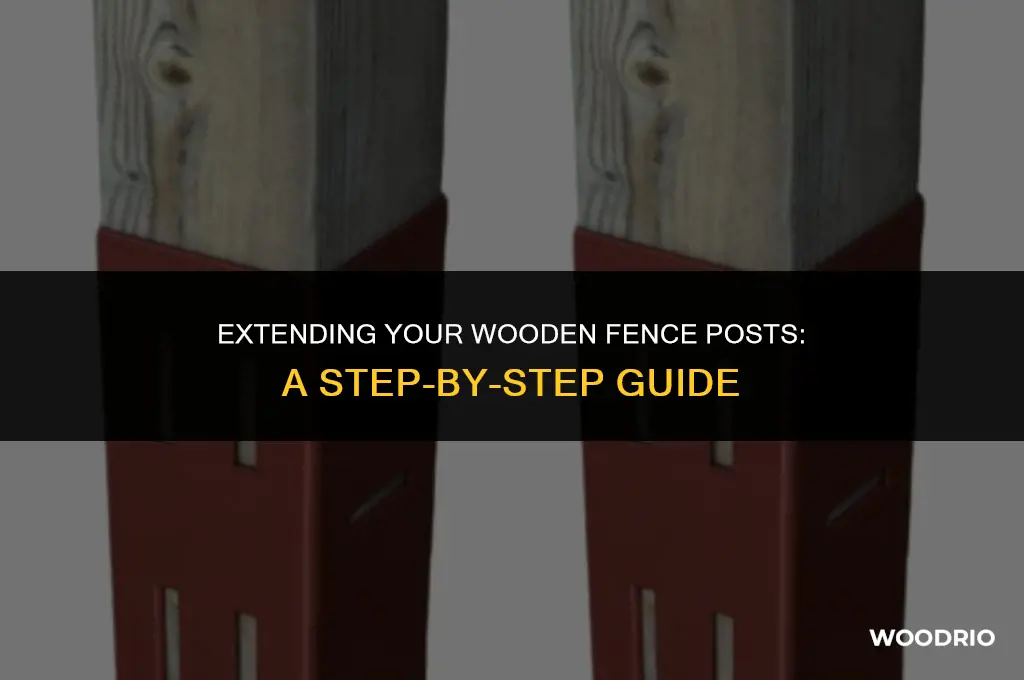 how to fit wooden fence post extenders