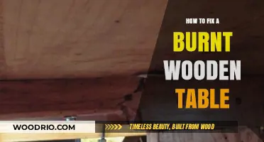 Restoring Your Burnt Wooden Table: A Step-by-Step Repair Guide