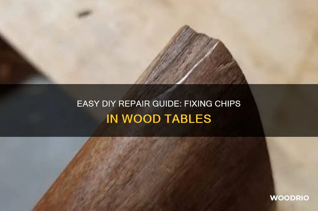 how to fix a chip in a wood table