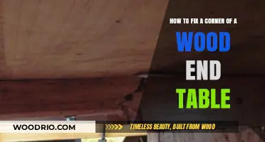 Repairing a Damaged Corner on Your Wooden End Table: A Step-by-Step Guide