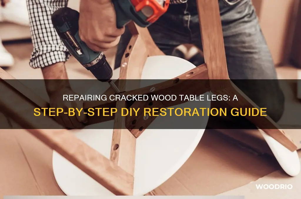 how to fix a cracked wood table leg