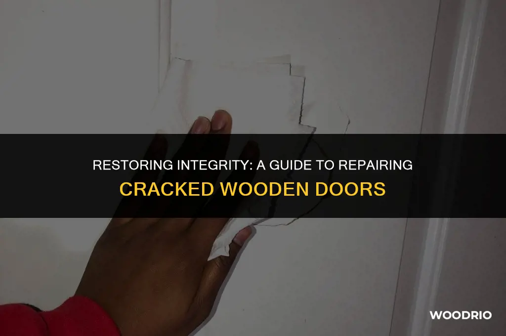 how to fix a cracked wooden door