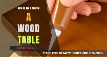 Easy DIY Guide to Repairing Dents in Wooden Tables