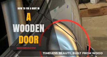 DIY Dent Repair: Restoring Your Wooden Door's Pristine Look