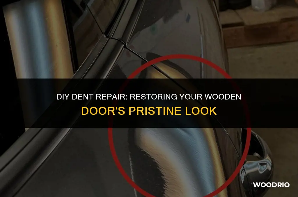 how to fix a dent in a wooden door