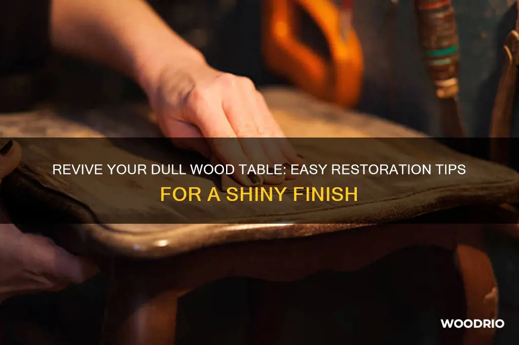 how to fix a dull wood table