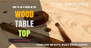Repairing a Gauge in Your Wood Table Top: A Step-by-Step Guide