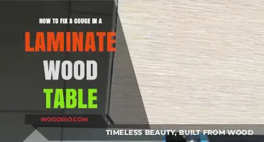 Repairing Gouges in Laminate Wood Tables: A Step-by-Step Guide