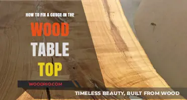 Easy DIY Guide to Repairing a Gouge in Your Wood Table Top
