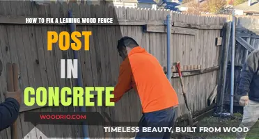 DIY Guide: Straightening a Leaning Wood Fence Post in Concrete