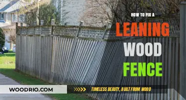 Straighten Your Leaning Wood Fence: Simple DIY Repair Guide