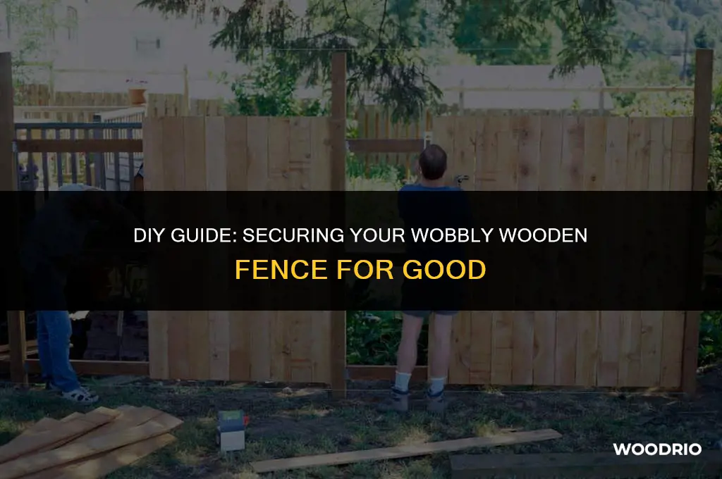 how to fix a loose wood fence