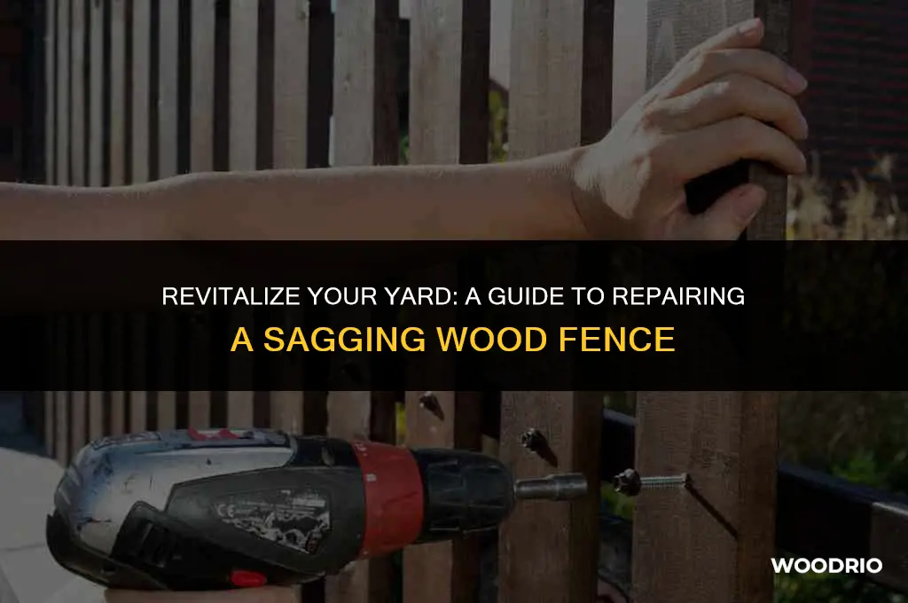 how to fix a sagging wood fence