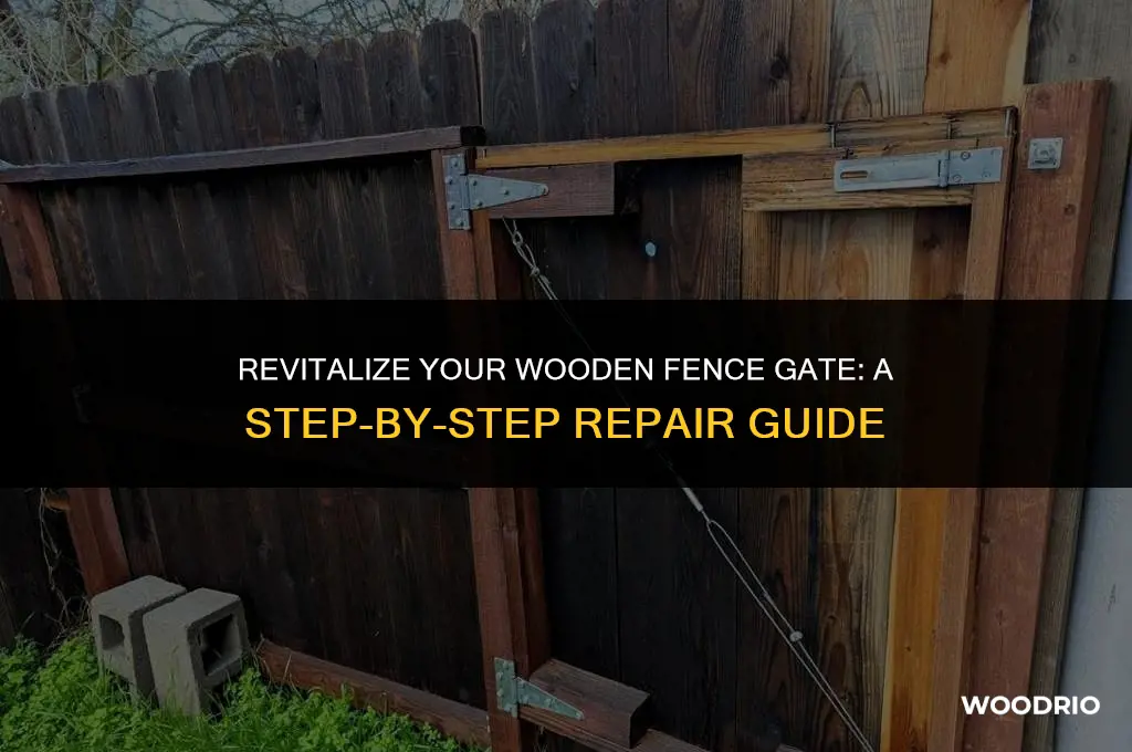 how to fix a sagging wooden fence gate