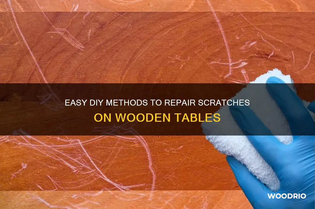 how to fix a scratch on a wood table