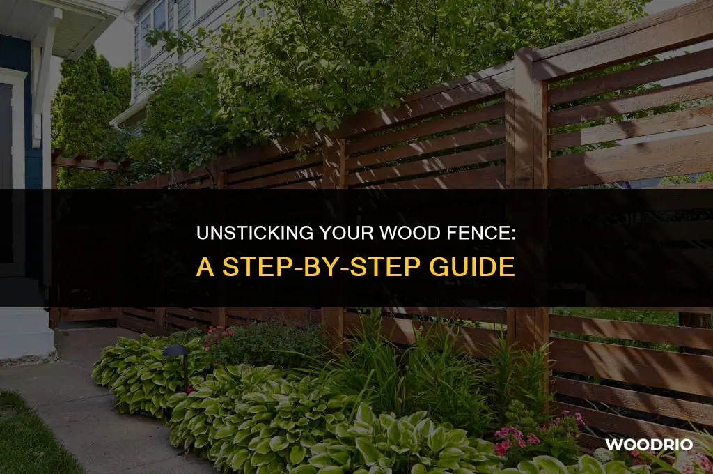 how to fix a stuck wood fence
