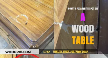 Repairing White Stains on Wood Tables: A Step-by-Step Guide