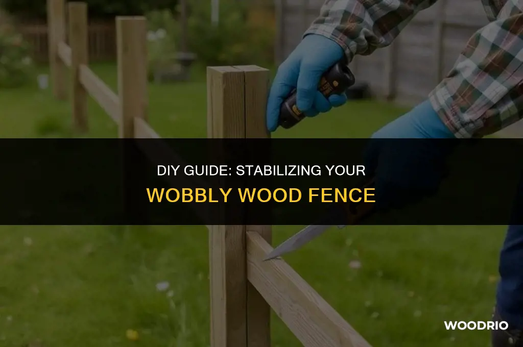 how to fix a wobbly wood fence