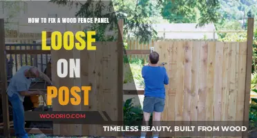 DIY Guide: Securing a Loose Wood Fence Panel to Its Post