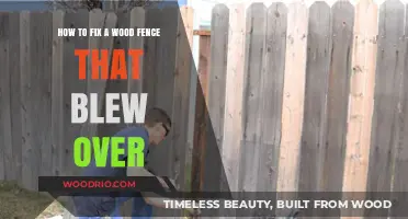 Reviving Your Fence: A Step-by-Step Guide to Repairing a Fallen Wood Fence