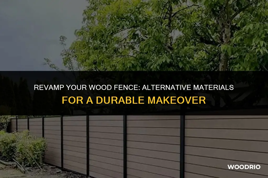 how to fix a wood fence with something besides wood