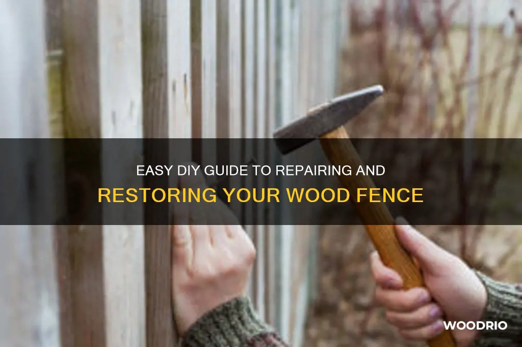 how to fix a wood fence