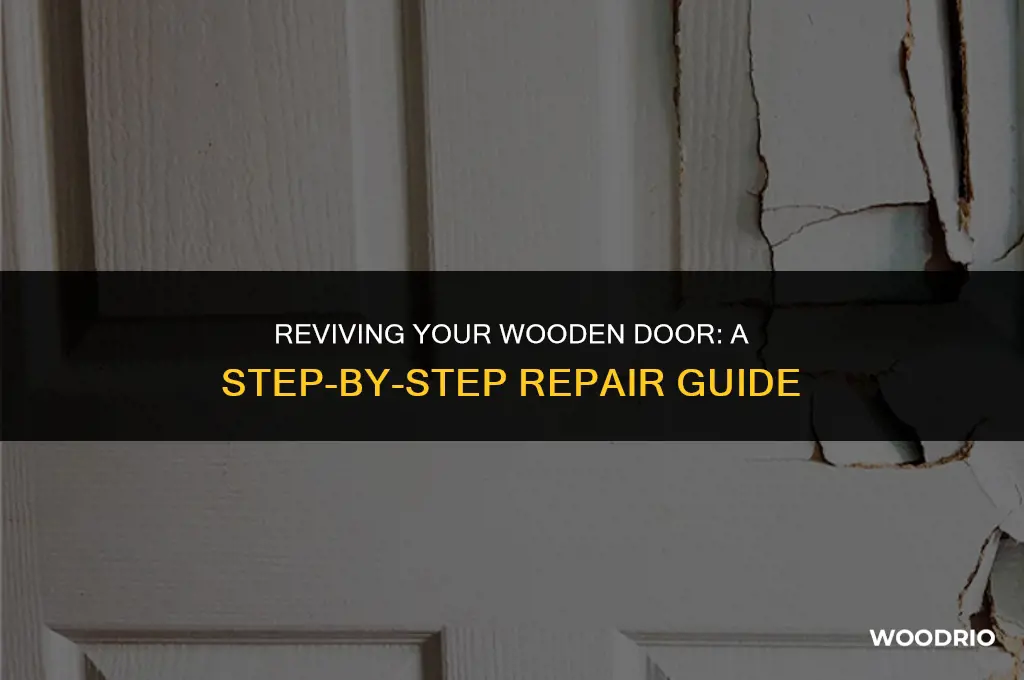 how to fix a wooden door