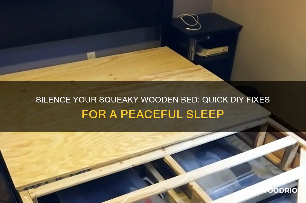 how to fix an old squeaky wooden bed