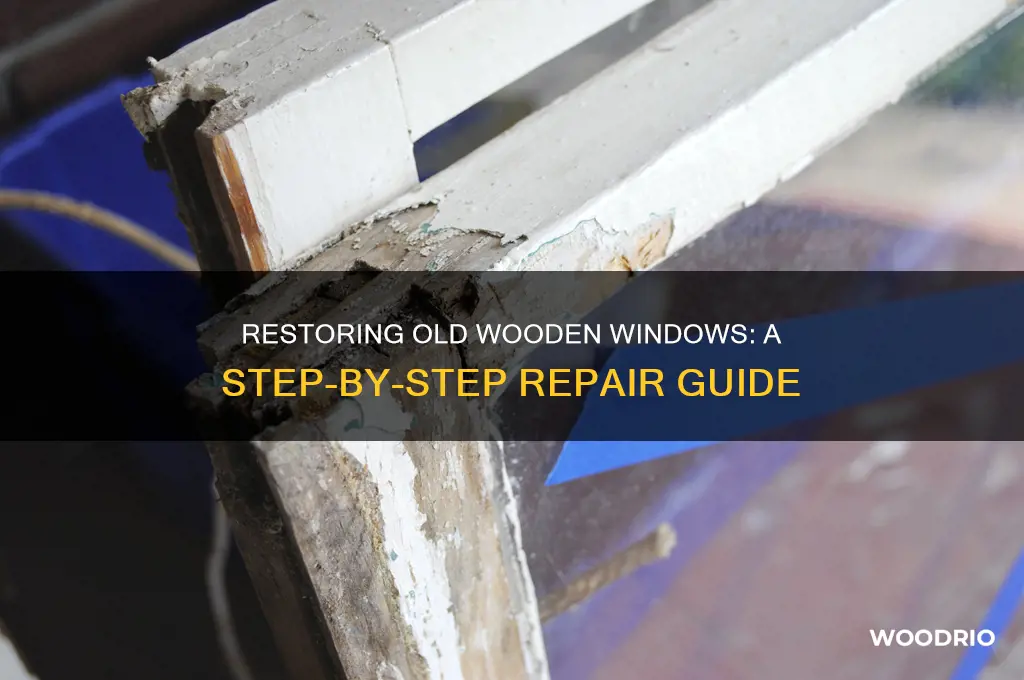 how to fix an old window wooden