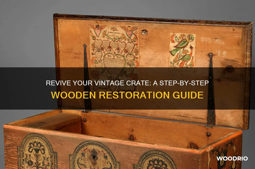 how to fix an old wooden crate