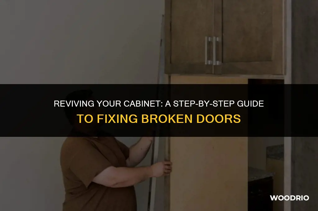 how to fix broken wood cabinet door